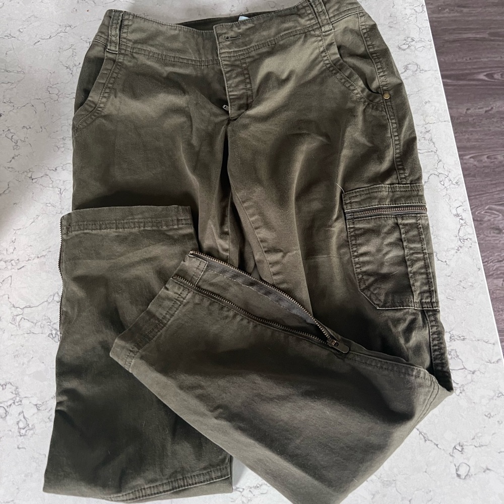 ATHLETA OLIVE MOTO ANKLE PANTS